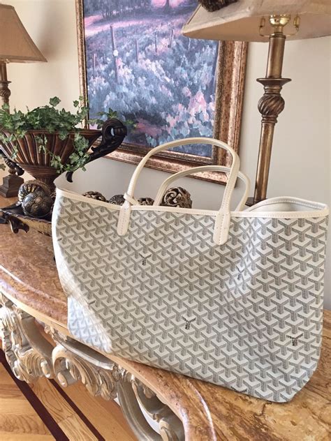 goyard white st louis gm handbag|Goyard st louis bags.